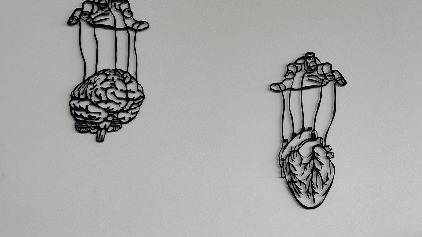 Brain and heart artwork representing the brain-first approach to POTS and dysautonomia